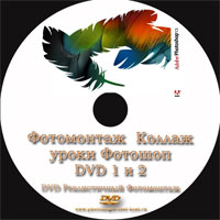 КОМПЛЕКТ ИЗ ДВУХ DVD-дисков<BR> Видео уроки ФОТОШОП на русском и с русским меню программы. ЭТО ПОЛНЫЙ ВИДЕО КУРС УРОКОВ по программе Adobe Photoshop CS.